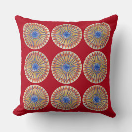 Röd regnbåge kudde