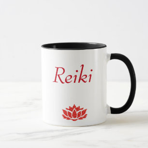 Röd Reiki principstil Mugg