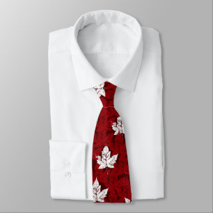 Röd Retro Mapleleaf Kanada för Kanada souvenirTie Slips