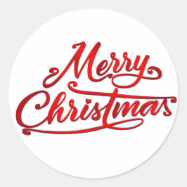 röd retrolin grattis på födelsedagen runt klistermärke