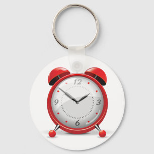 Röd ringklocka Keychain Nyckelring
