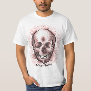 Röd Ripper Skalle t-shirt