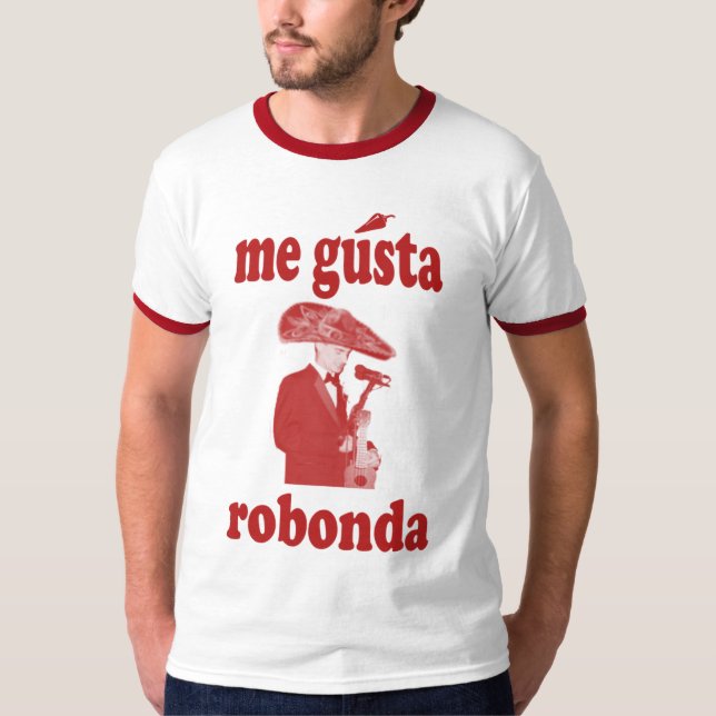 RÖD ROBBY-UTSLAGSPLATS TEE SHIRT (Framsida)