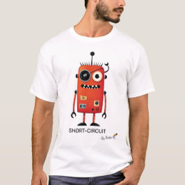 Röd Robot | KORTSLUTNING - Med Flit | Rolig Modern T Shirt