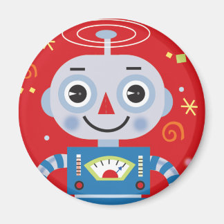 röd robotmagnet magnet