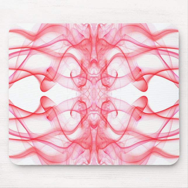 Röd rök Symmetrisk Minimalistisk Abstrakt Musmatta (Framsidan)