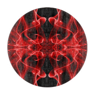 Röd rök Symmetrisk minimalistisk svart