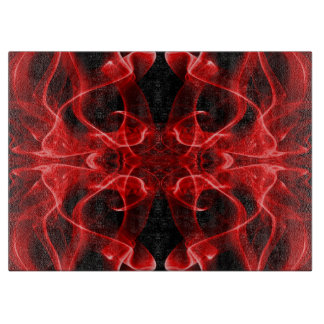 Röd rök Symmetrisk minimalistisk svart