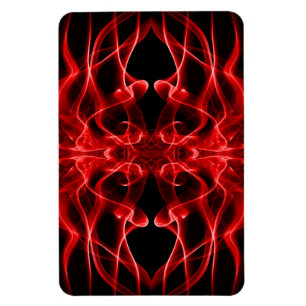 Röd rök Symmetrisk minimalistisk svart Magnet