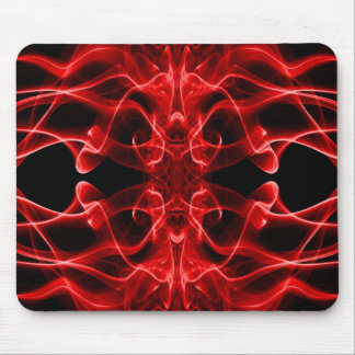 Röd rök Symmetrisk minimalistisk svart Musmatta
