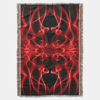 Röd rök Symmetrisk minimalistisk svart Mysfilt