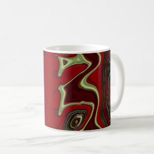 Röd röra kaffemugg