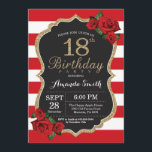 Röd ros 18:e födelsedagsinbjudan Guld Glitter Inbjudningar<br><div class="desc">Röd ros 18:e födelsedagsinbjudan Guld Glitter. Svarta och Guld Födelsedagsfest Inbjudan. Guld Glitter. Röd och vit Rand. Chalkboard. Utskrivbar digital teknik. Om du vill göra ytterligare anpassningar klickar du på knappen "Anpassa" och användor verktyg som är utformat för att ändra mallen.</div>