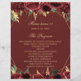 Röd ros 18 Programmet ljus och Ro Ceremony