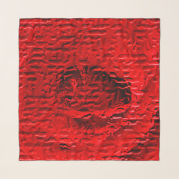 Röd ros Abstrakt Square Chiffon Scarf Sjal