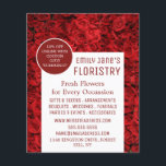 Röd ros Background, Floristry Advertising Flygblad<br><div class="desc">Röd ros Background,  Floristry Advertising Flyer by the Affärskort Store.</div>