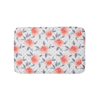 Röd ros badrumsmatta