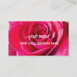 Röd ros-bakgrund visitkort