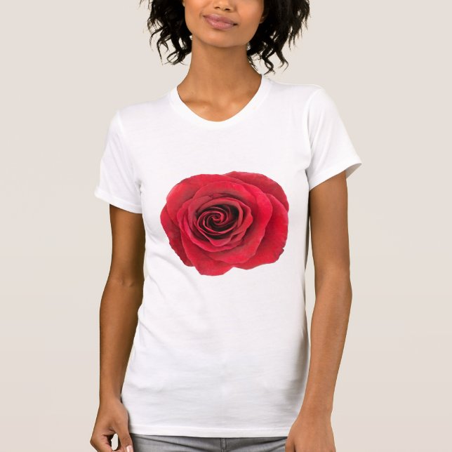 Röd ros Basic Women's T-shirt (Framsida)