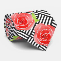 Röd ros Black White Rand Derby