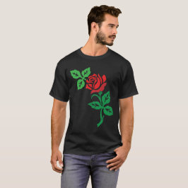 Röd Ros Blom Design – Klassisk Blommig Skönhet T Shirt