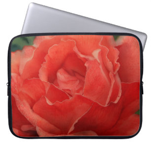 Röd ros blomma konst laptop fodral