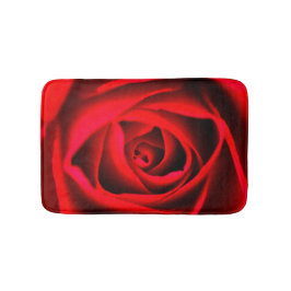 Röd ros blomsterkött badrumsmatta