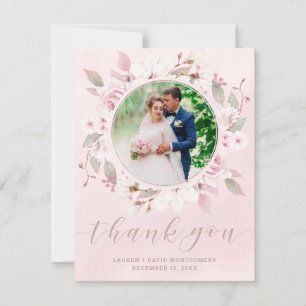 Röd Ros Blomsterkrans Bröllop Foto Tack Kort