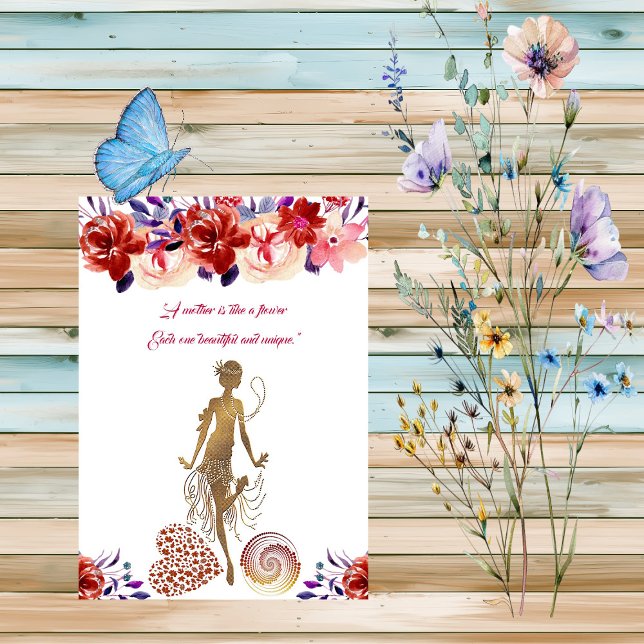 Röd ros Blooms Blommigt Mors dag Dance Party Inbjudningar (Red Roses Blooms Floral Mother's Day Dance Party Invitation)