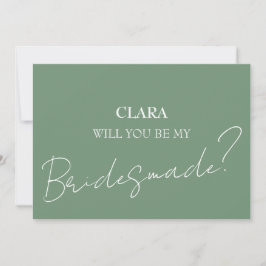 Röd ros Boho Bröllop Bridesmade Inbjudningar