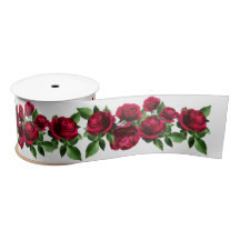 Röd ros Bouquet Flower Satin Ribbon