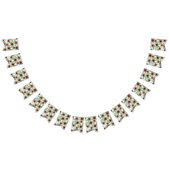 Röd ros Bröllop Elegant Classic Vimplar (Alla)