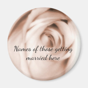 Röd ros bröllop magnet