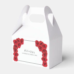 Röd ros Bröllop Presentaskar