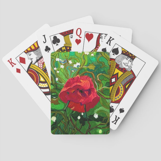 RÖD ROS  CASINOKORT (Baksidan)