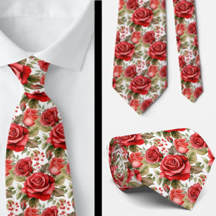 Röd ros Classic Formal Neck Tie Slips