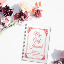 Röd ros Cluster Gräns Grief Journal