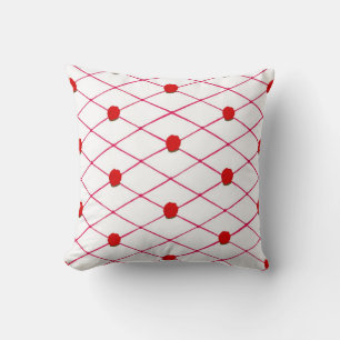 Röd ros Criss Kor Quilt Mönster Pillows Kudde