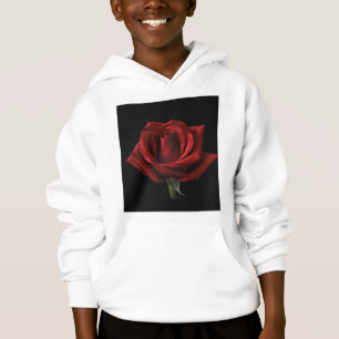 Röd ros dekorativ kudde t shirt