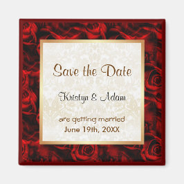 Röd ros Elegance Magnet