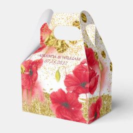 Röd ros Elegant bröllop Presentaskar