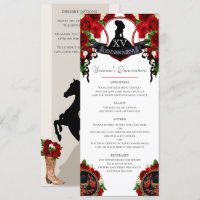 Röd ros Elegant Mariachi Charro Quinceanera