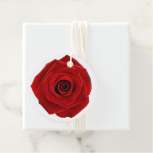 Röd ros Elegant Valentine Kärlek Equestrian Gåvor Etiketter