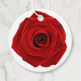 Röd ros Elegant Valentine Kärlek Equestrian Gåvor Etiketter