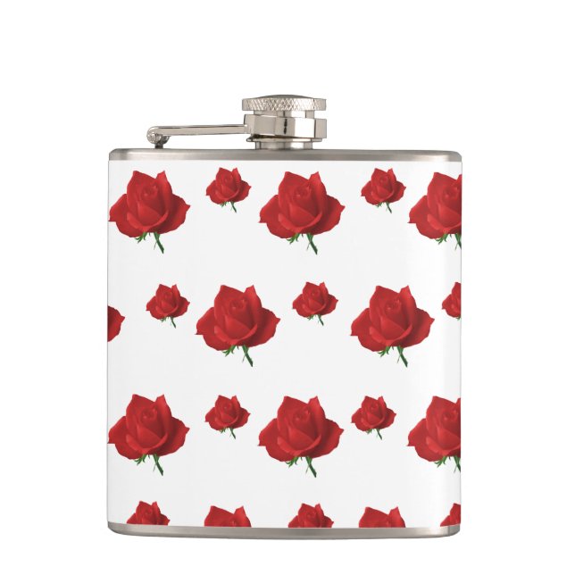 Röd ros fickplunta (Framsidan)