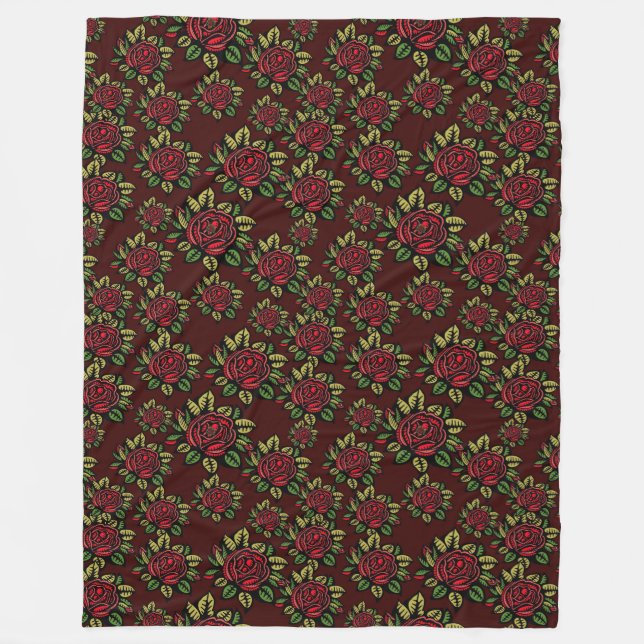 röd ros filt (Framsidan)