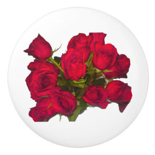Röd ros Flower Door Knob Knopp
