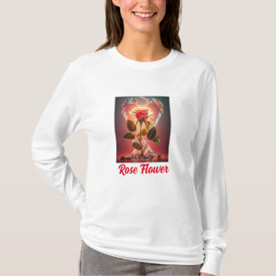 Röd ros Flower T Shirt