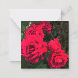Röd ros Flowers Anteckningskort