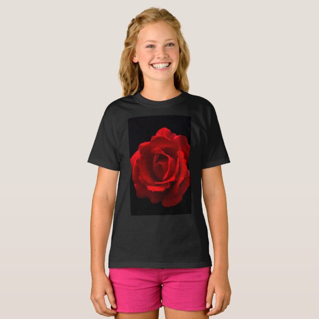 Röd ros gccnm t shirt (Hel framsida)